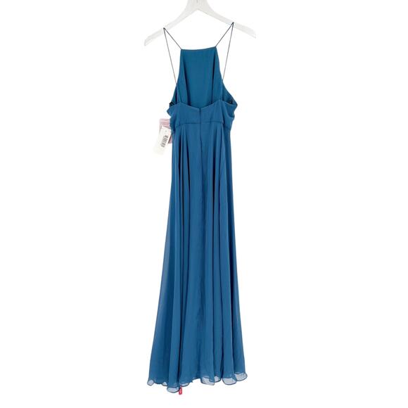 LOVELY Evening Gown Dress Size 2 NEW Dusk Blue $187 Maxi Wedding Event - Picture 6 of 6